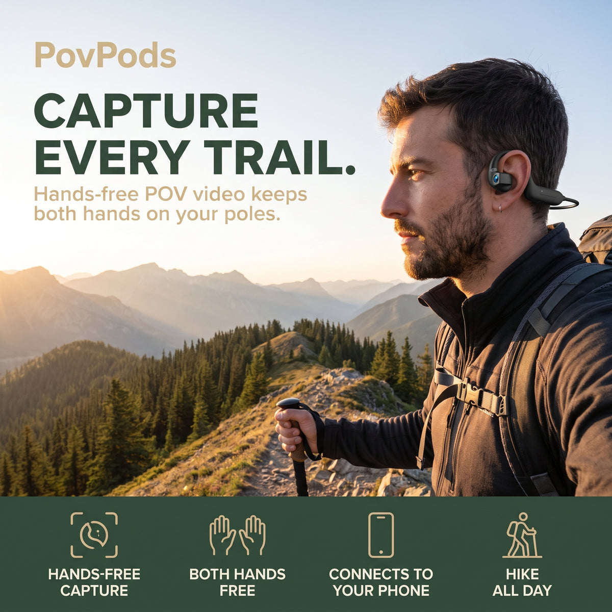 POVPODS™ Trail Camera Earbuds